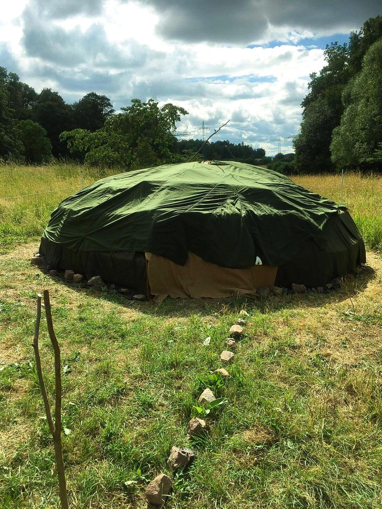Schwitzhütte selbst gebaut