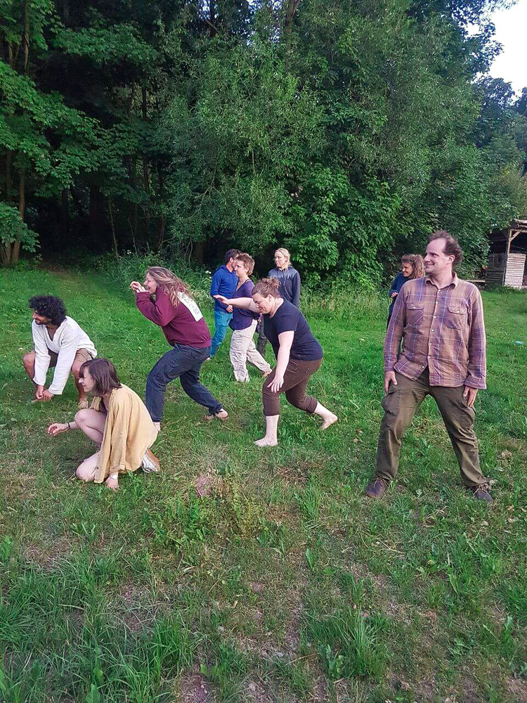 Teilnehmer beim Wahrnehmungsspiel